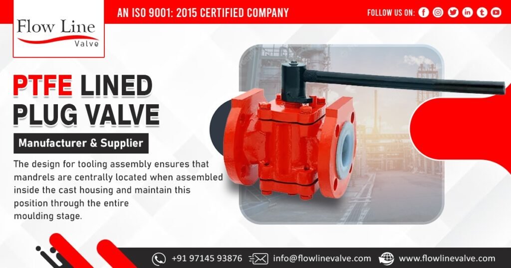 PTFE Lined Plug Valves Supplier in India