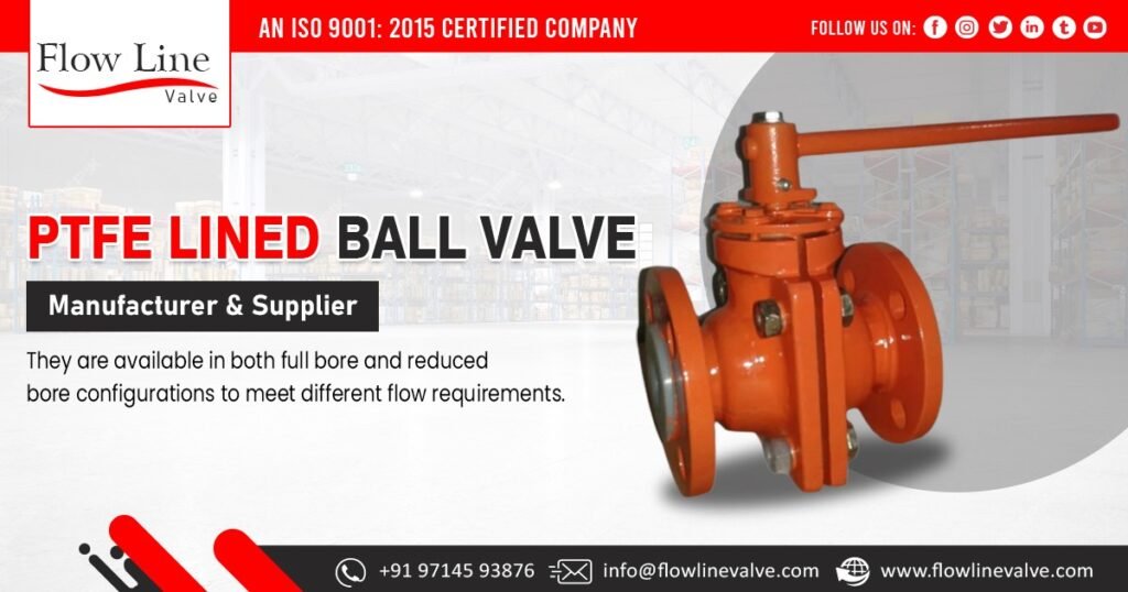 PTFE Lined Ball Valve Supplier in India
