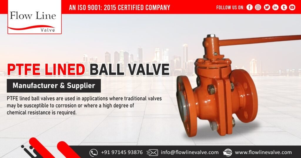 PTFE Lined Ball Valves Supplier in Uttar Pradesh