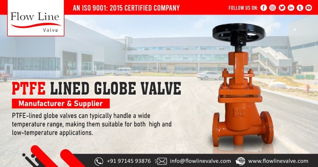 PTFE Lined Globe Valve Supplier in Mumbai