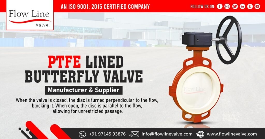 PTFE Lined Butterfly Valve Supplier in Hyderabad