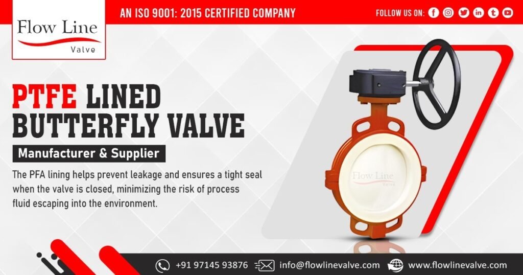 PTFE Lined Butterfly Valve Supplier in Rajasthan