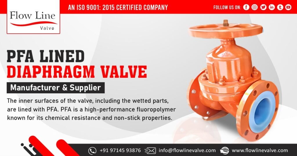 PFA Lined Diaphragm Valve Supplier in Maharashtra