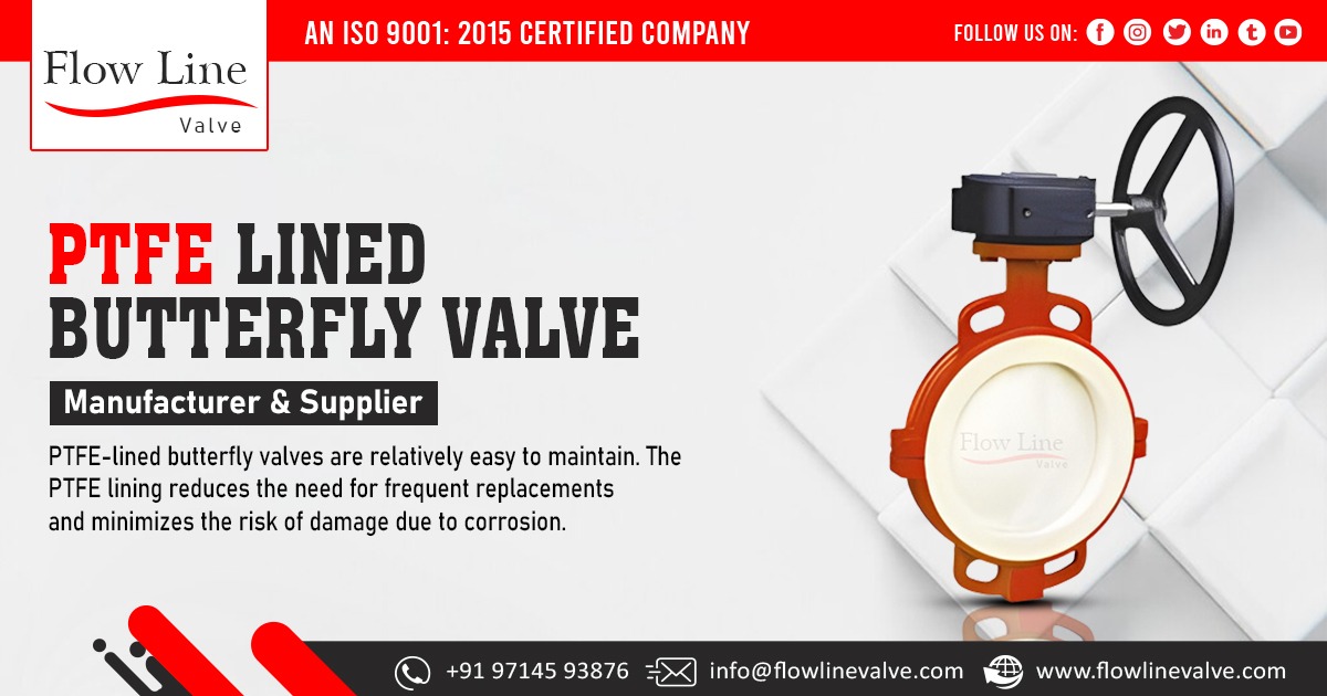 Supplier of PTFE Lined Butterfly Valve in Jharkhand