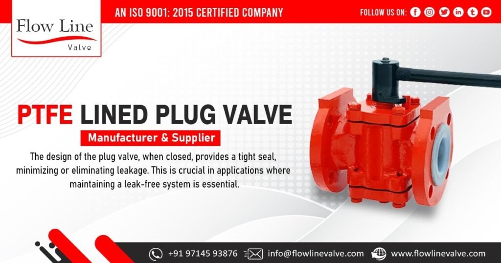 PTFE Lined Plug Valve Supplier in Karnataka