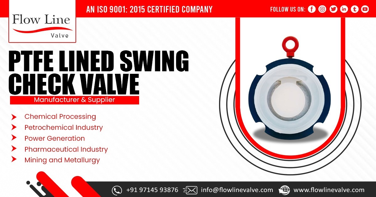  Supplier of PTFE Lined Swing Valves in Bihar