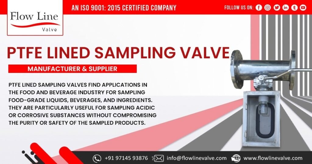 PTFE Lined Sampling Valve in Maharashtra