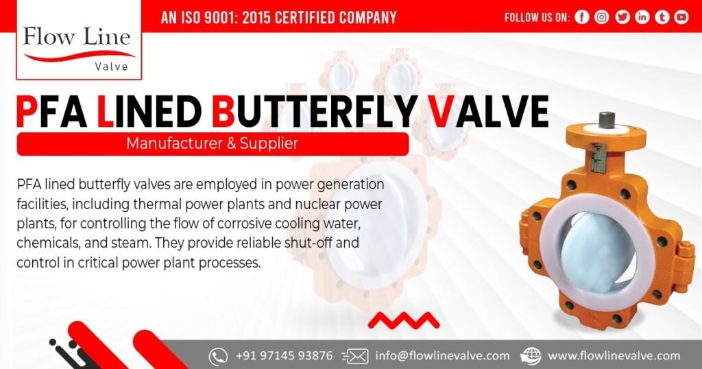 Supplier of PFA Lined Butterfly in Uttar Pradesh