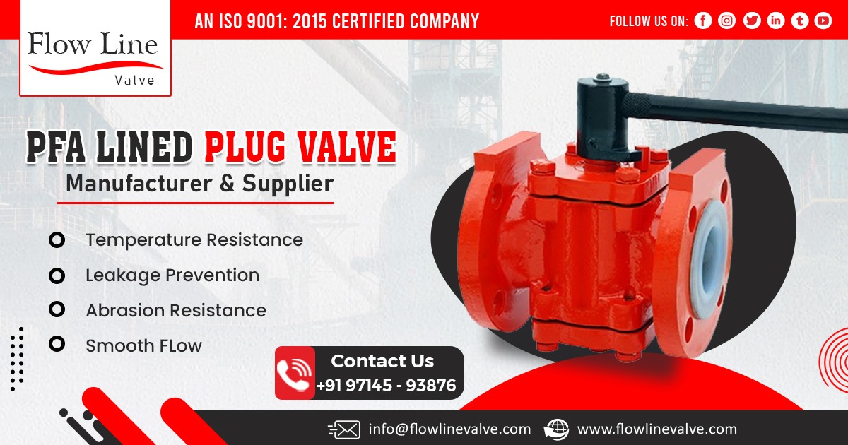 Supplier of PTFE Lined Plug Valve in Kerala