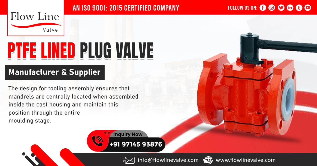 Supplier of PTFE Lined Plug Valve in Chhattisgarh