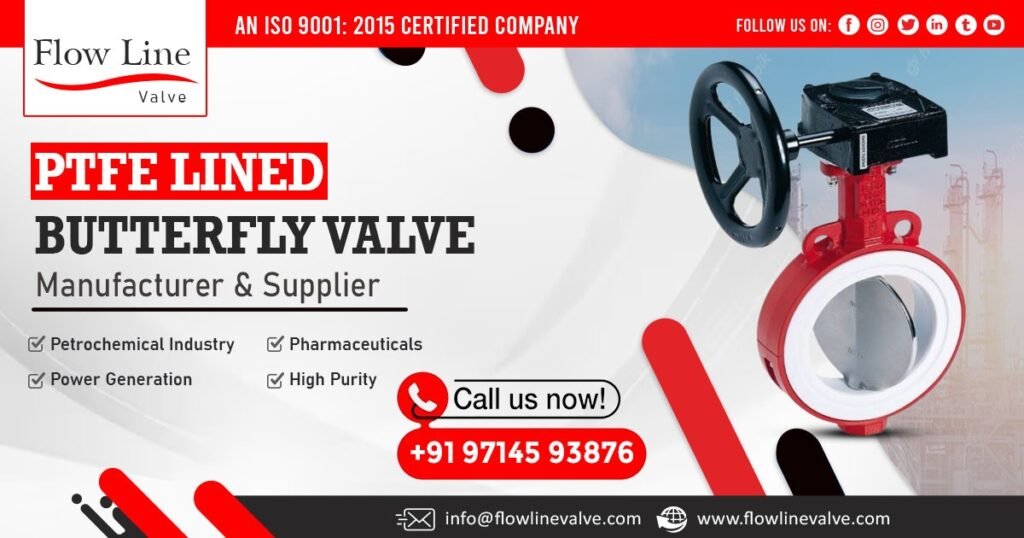 Supplier of PTFE Lined Butterfly Valve in Maharashtra