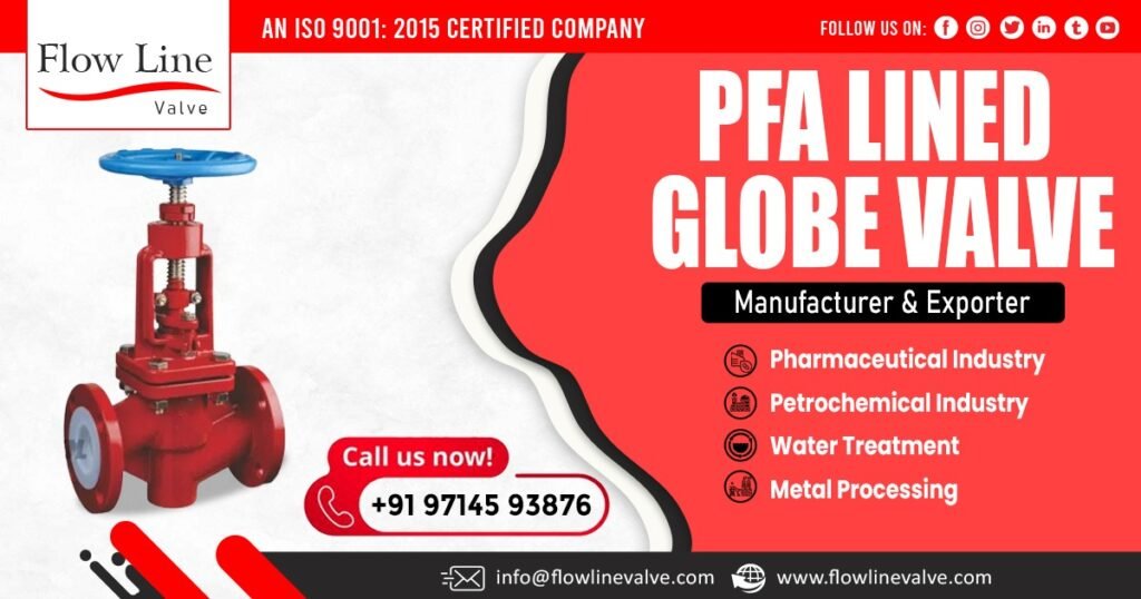 PFA Lined Globe Valve in Maharashtra