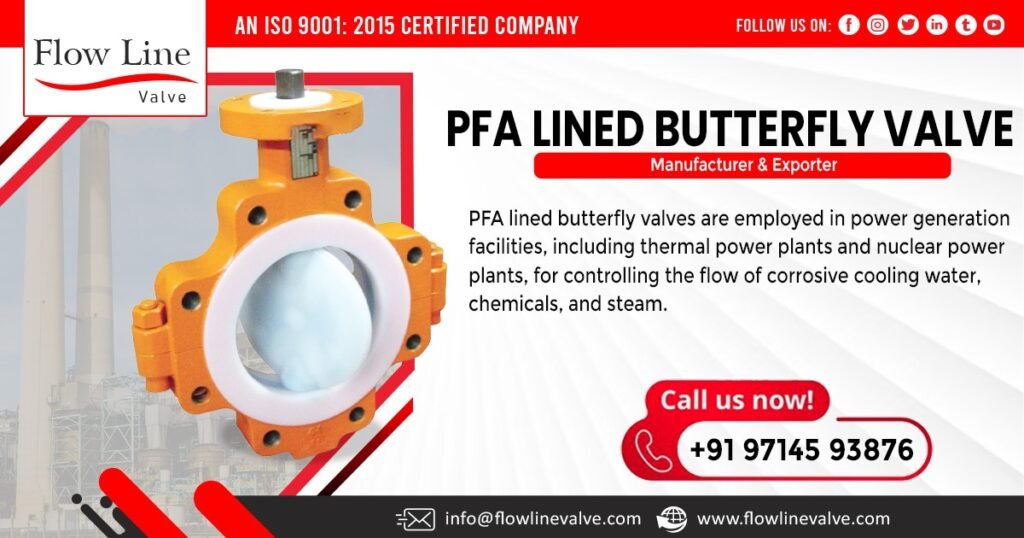 PFA Lined Butterfly Valve in Karnataka