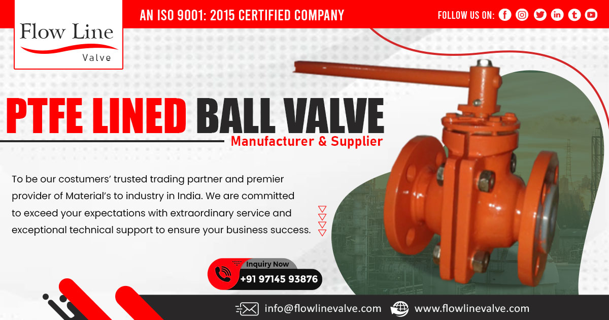 PTFE Lined Ball Valve in Kerala