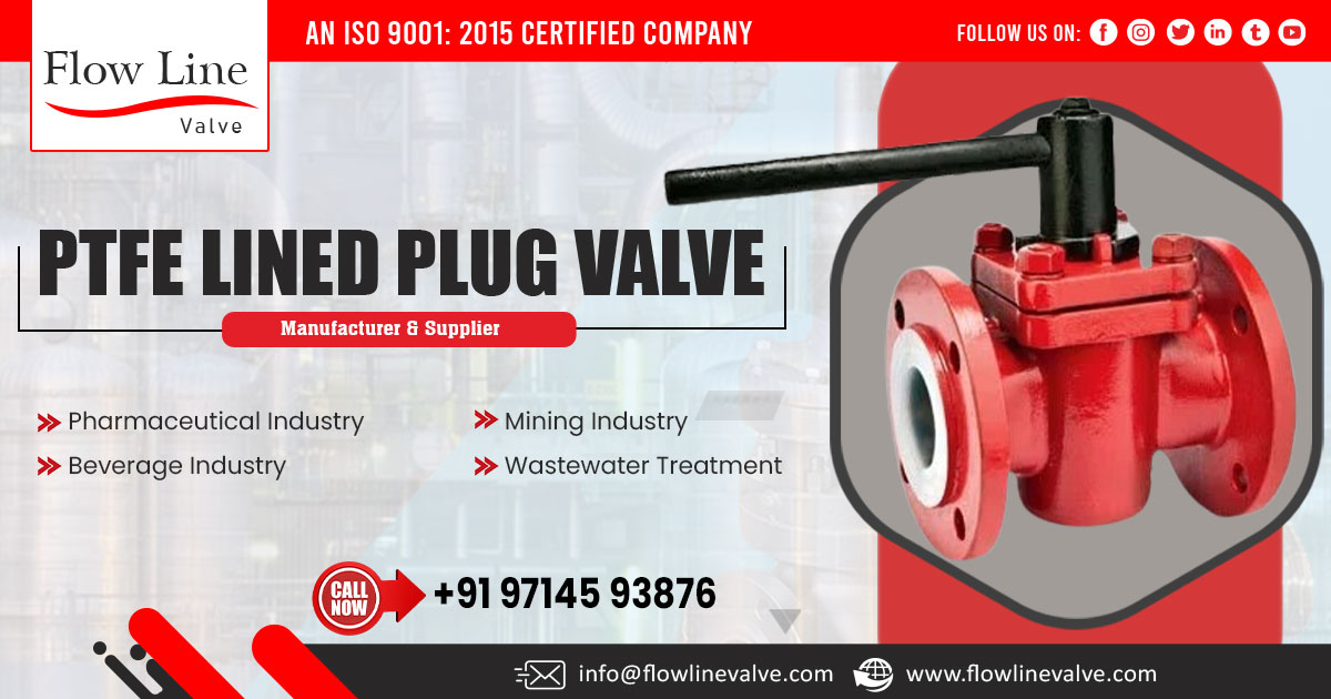 ptfe lined plug valve