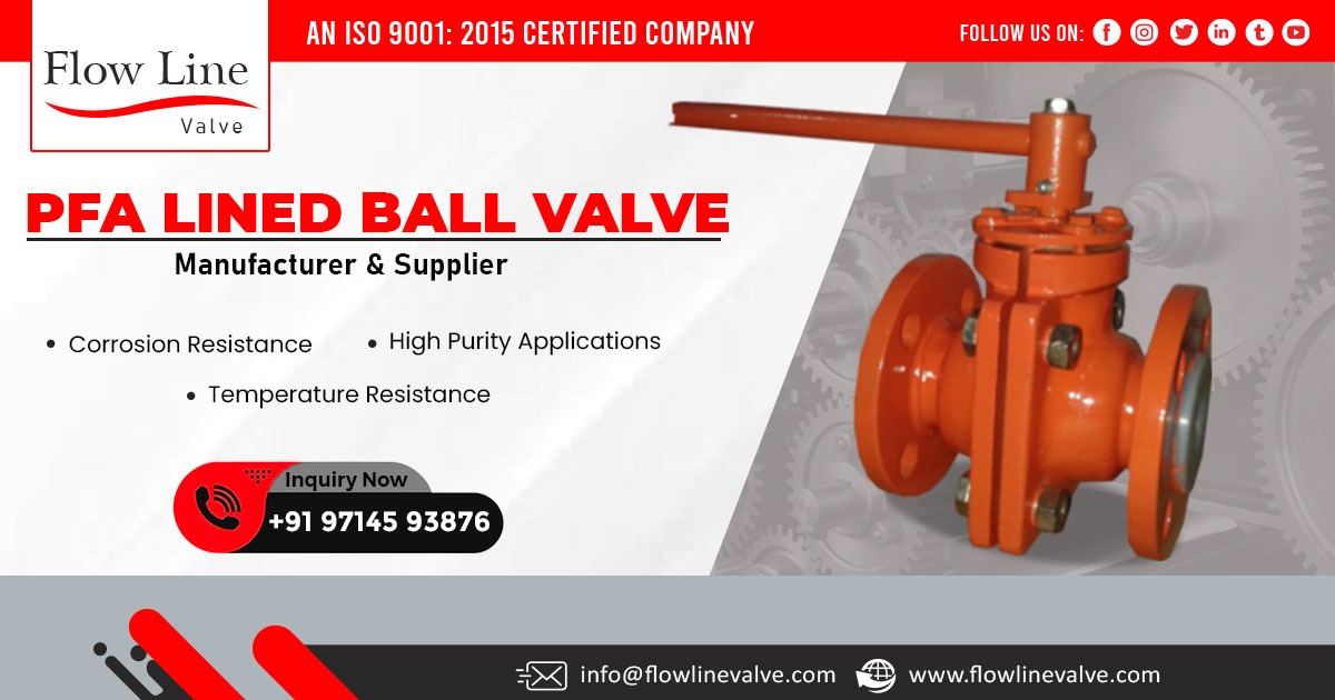 PFA Lined Ball Valve in Andhra Pradesh