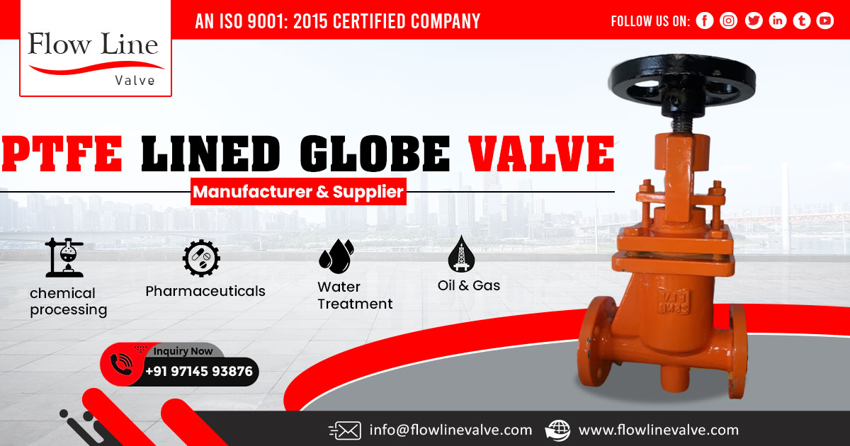 pfa lined globe valve