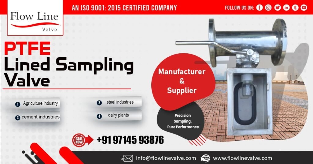 PTFE Lined Sampling Valve Supplier in Bihar