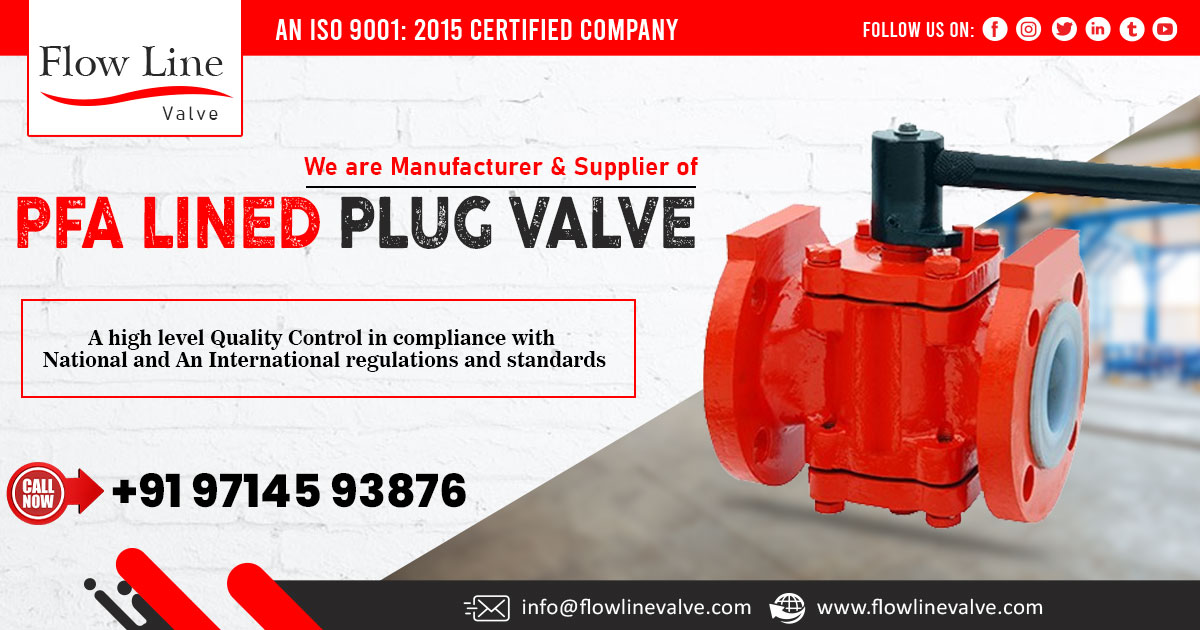 PFA Lined Plug Valve in West Bengal