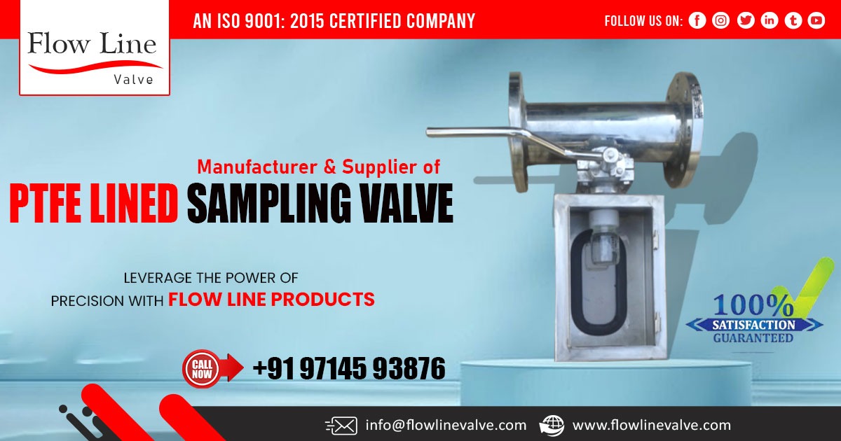 PTFE Lined Sampling Valve Supplier in Gujarat