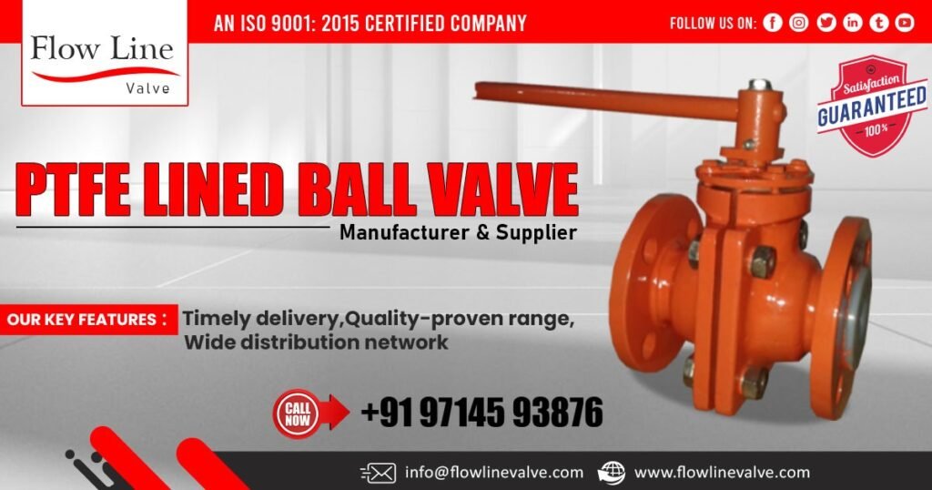 PTFE Lined Ball Valve Supplier in Bihar