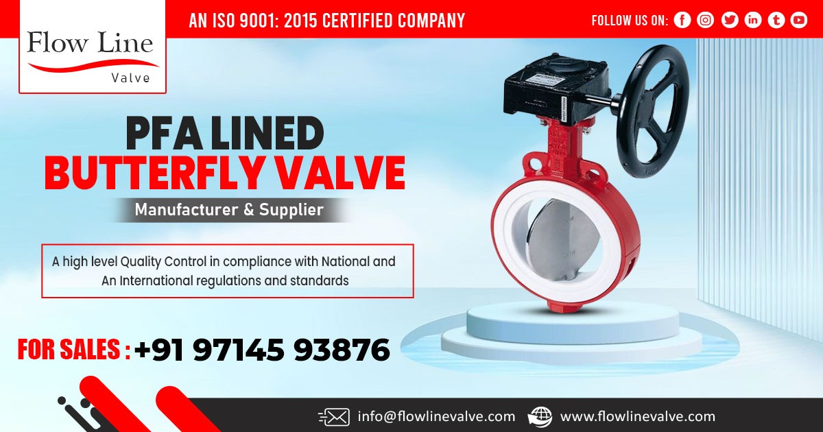 PFA Lined Butterfly Valve Supplier in Chhattisgarh