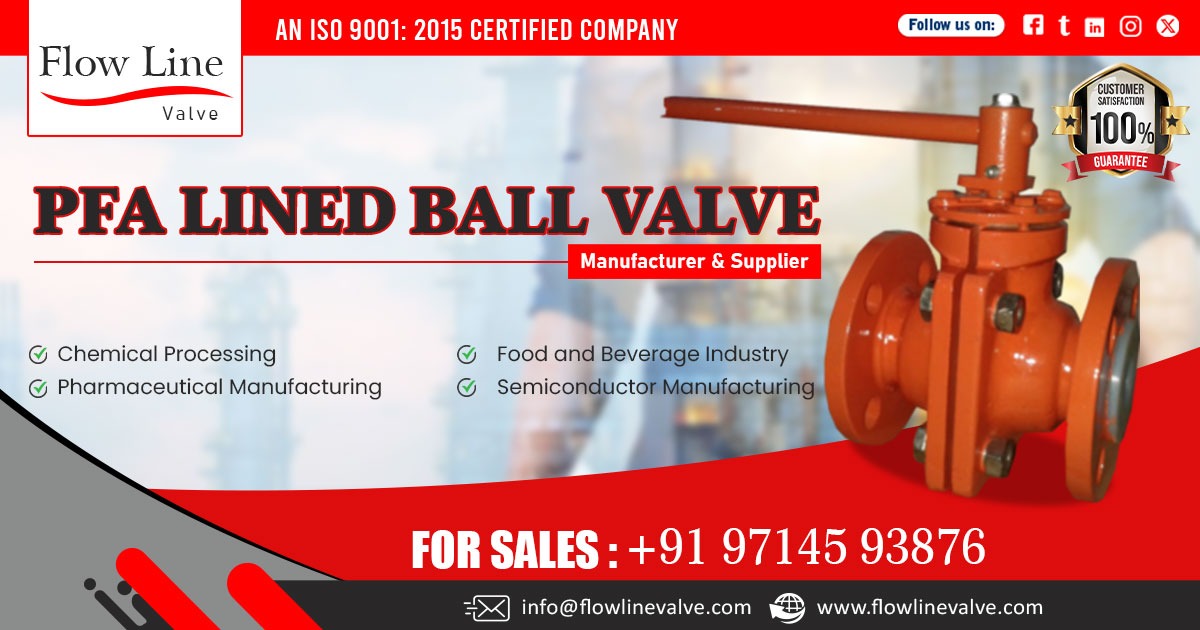 PFA Lined Ball Valve Supplier in Assam