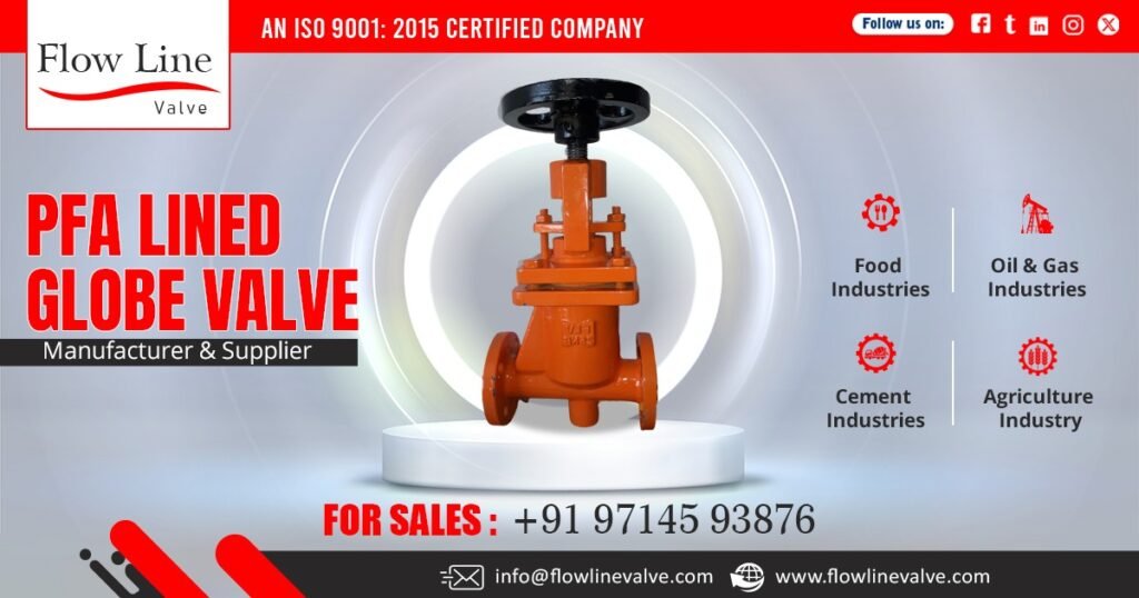PFA Lined Globe Valve in Bihar