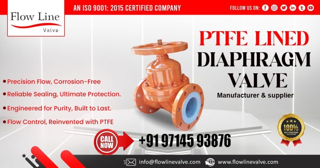 PTFE Lined Diaphragm Valve Supplier in Bihar