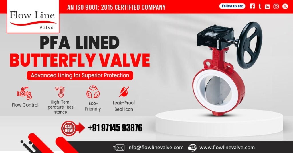 PFA Lined Butterfly Valve Supplier in Madhya Pradesh