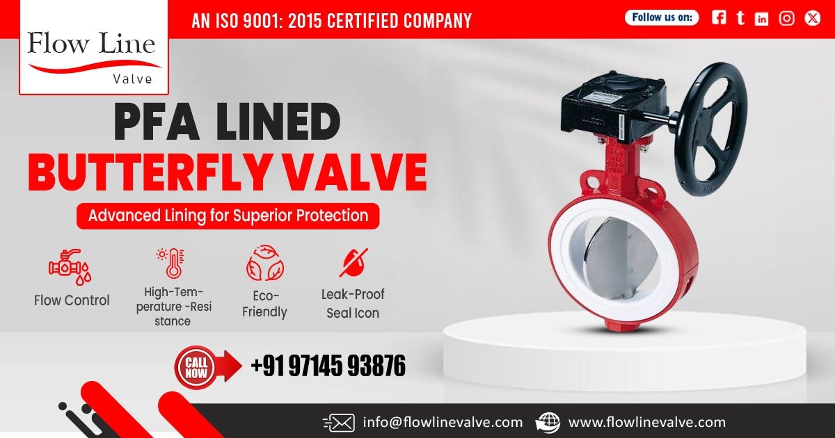 PFA Lined Butterfly Valve Supplier in Madhya Pradesh