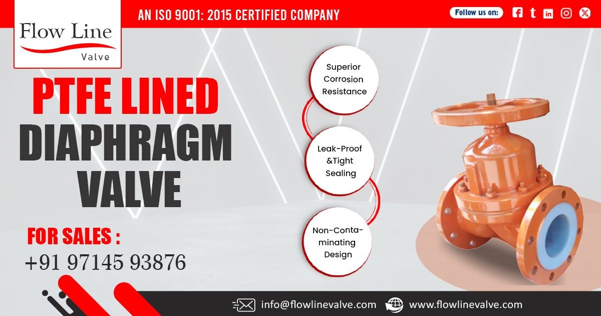 PTFE Lined Diaphragm Valve in Mumbai