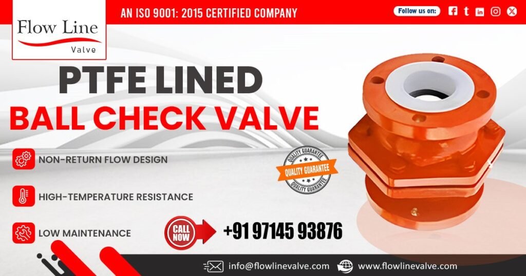 PTFE Lined Ball Check Valve in Tamil Nadu