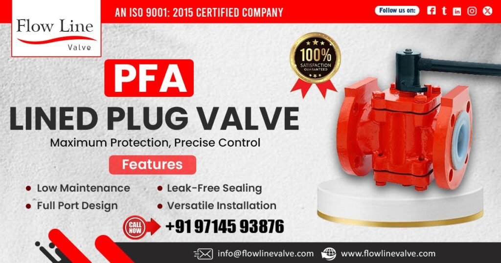PFA Lined Plug Valve in Delhi