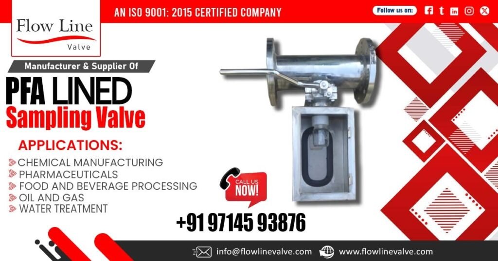 PFA Lined Sampling Valve in Noida