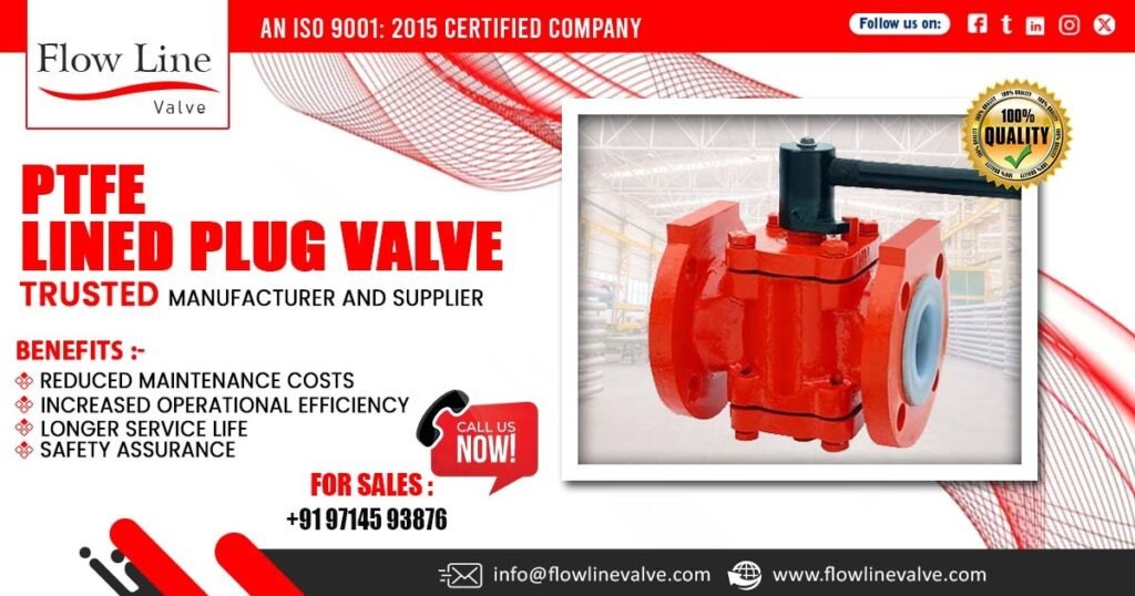 PTFE Lined Plug Valve in Vapi