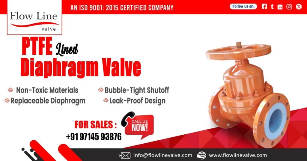 PTFE Lined Diaphragm Valve in Pune