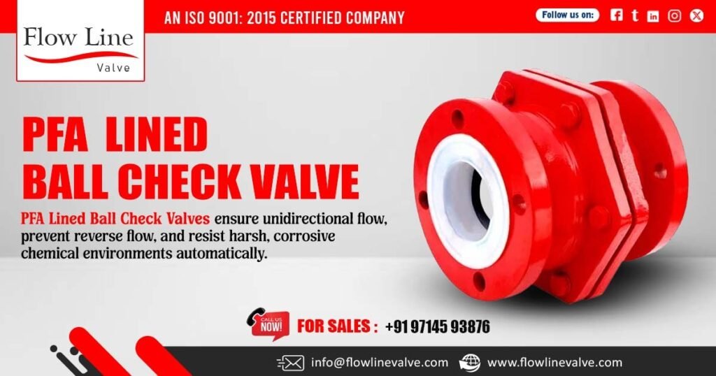 PFA Lined Ball Check Valve in Pune