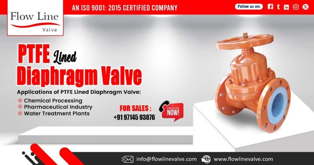 PTFE Lined Diaphragm Valve in Jhagadia