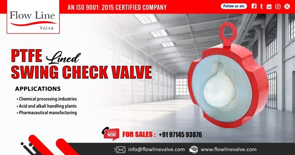 PTFE Lined Swing Check Valve in Dahej