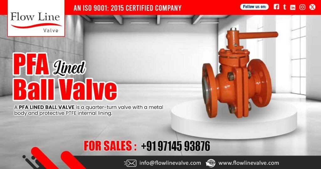 PFA Lined Ball Valve in Vapi