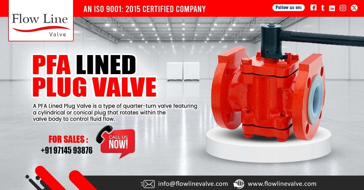 PFA Lined Plug Valve in Jhagadia