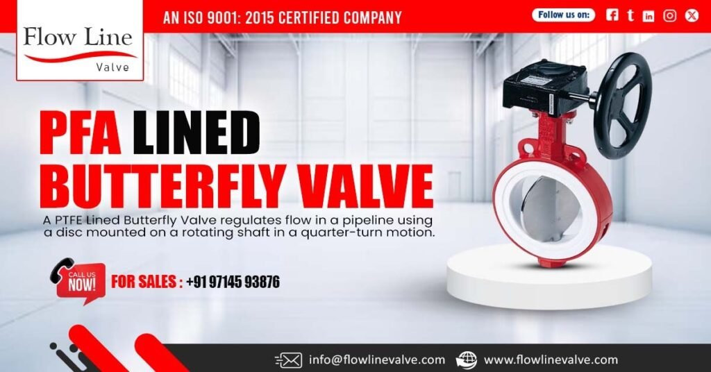 PFA Lined Butterfly Valve in Bangalore