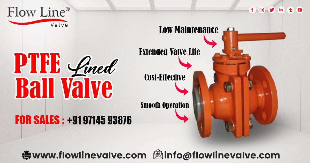PTFE Lined Ball Valve in Delhi