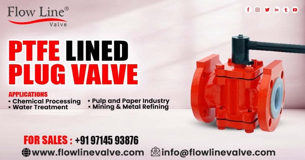 PTFE Lined Plug Valve in Pune
