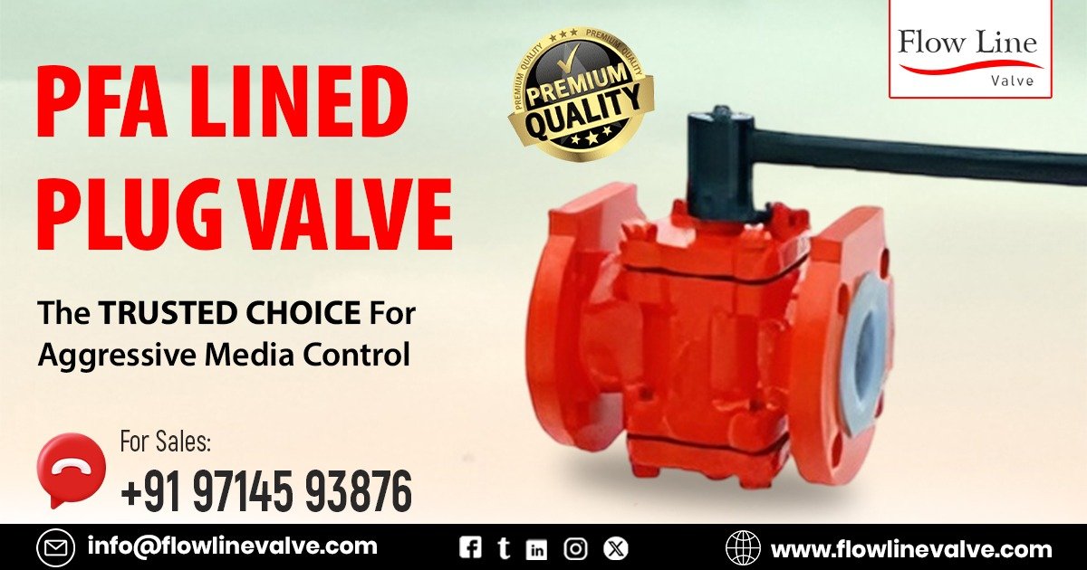 PFA Lined Plug Valve in Pune
