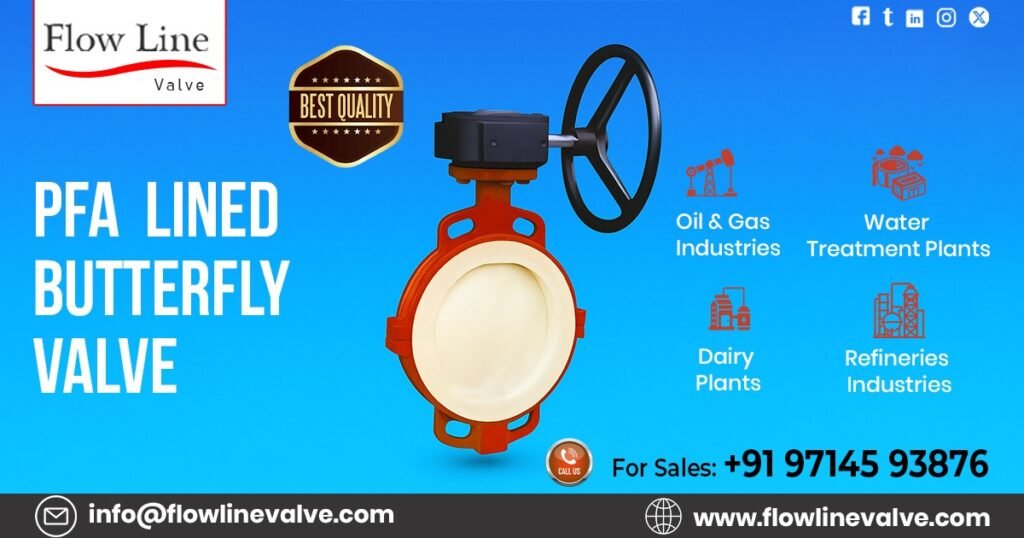 PFA Lined Butterfly Valve in Mumbai