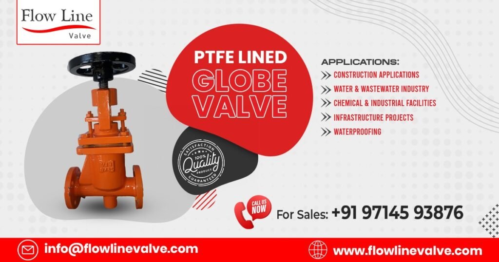 PTFE Lined Globe Valve in Vapi