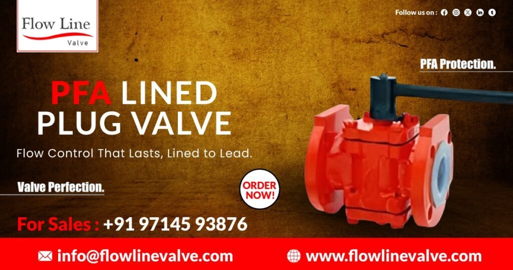 PFA Lined Plug Valve in Vapi