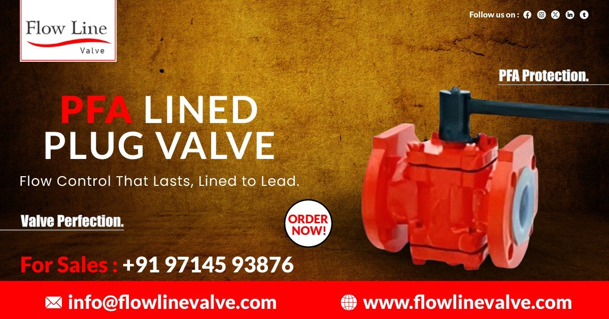 PFA Lined Plug Valve in Vapi